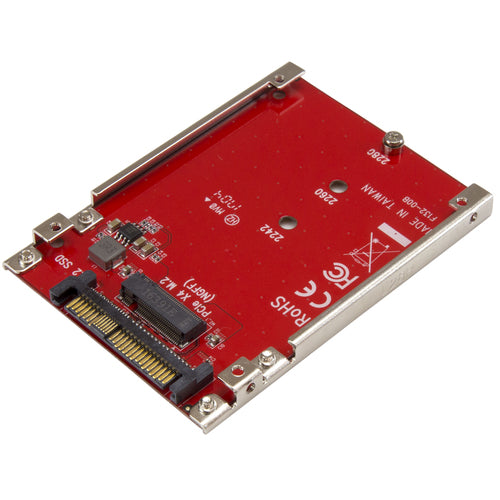StarTech.com M.2 Drive to U.2 (SFF-8639) Host Adapter for M.2 PCIe NVMe SSDs StarTech.com M.2 Drive to U.2 (SFF-8639) Host Adapter for M.2 PCIe NVMe SSDs